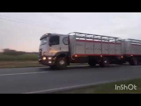 CAMIONES EN RP1 , SAN FRANCISCO , CORDOBA , ARGENTINA , VIDEO 218