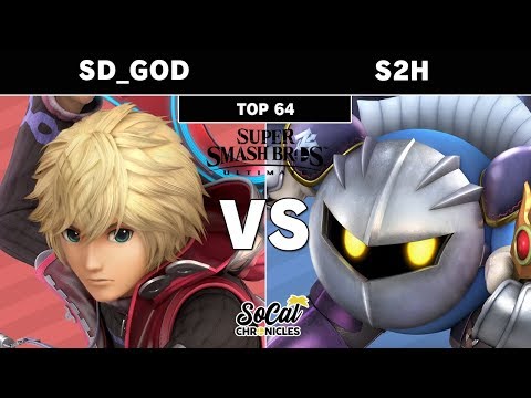 Smash Ultimate Tournament - SD God (Shulk) Vs. S2H (Meta Knight) Losers Top 64