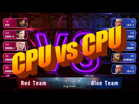 Street Fighter 6 - CPU vs CPU Team Battle (Over 11 Hours)