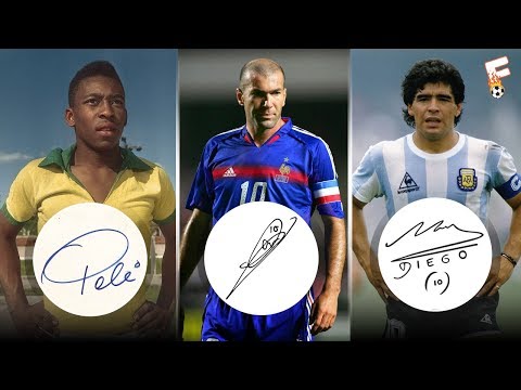 Famous Legendary Footballers and Their Autographs ⚽ Footchampion Video