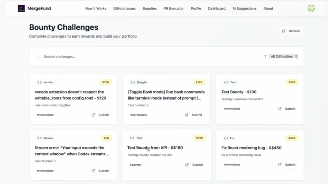 MergeFund project preview