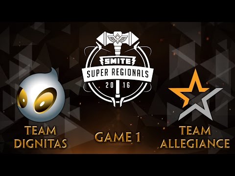 SMITE Super Regionals Day 3 - Team Dignitas vs. Team Allegiance (Game 1)