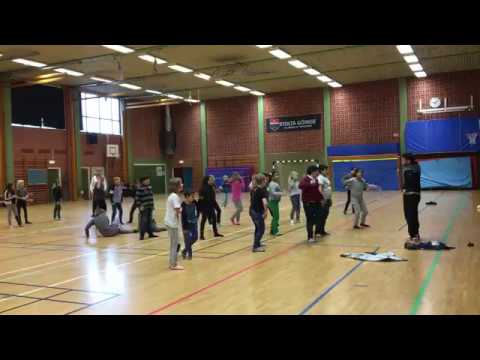 Danstema med Skapande skola, sporthallen i Broby
