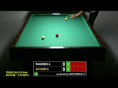 RAGONESI vs AUTUORI -  Semifinale Campionato Italiano Biliardo Juniores 2016 Nova Gorica