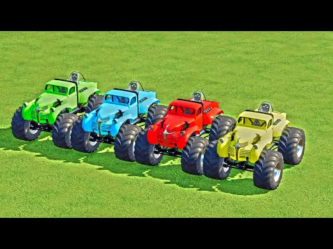 TRANSPORTING A BIGFOOT TRUCK WITH THE  A MAN TRUCK & SLIDE - Farming SIMULATOR 2022