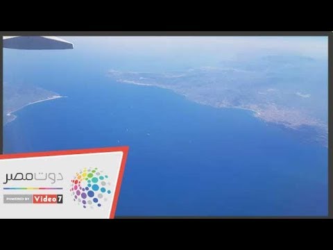 مضيق جبل طارق الفاصل بين أوروبا وأفريقيا من ارتفاع 11كيلو