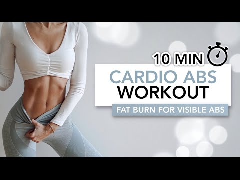 10 MIN CARDIO ABS WORKOUT | Fat Burn For Visible Abs | Eylem Abaci