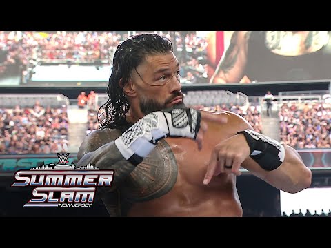 Roman Reigns YEETS with Jey Uso mid-match: SummerSlam 2025 highlights