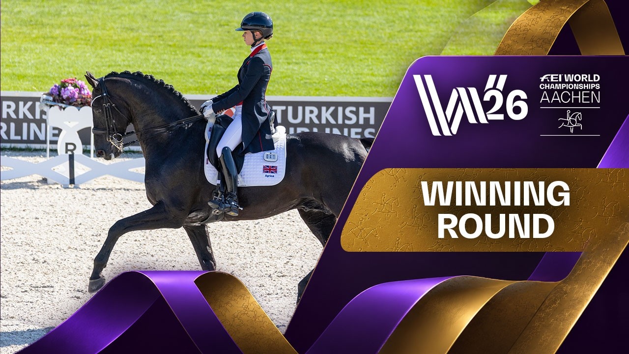 Lottie Fry & Glammy Defend Their Title 👑🇬🇧 | FEI Dressage World Championship Aachen 2026 - YouTube