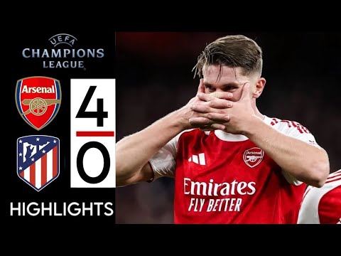 Arsenal 4-0 Atletico Madrid | HIGHLIGHTS | UCL 2025 | All Goals & Extended Highlights & Best Moments