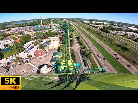 On-ride point of view of Wild Thing