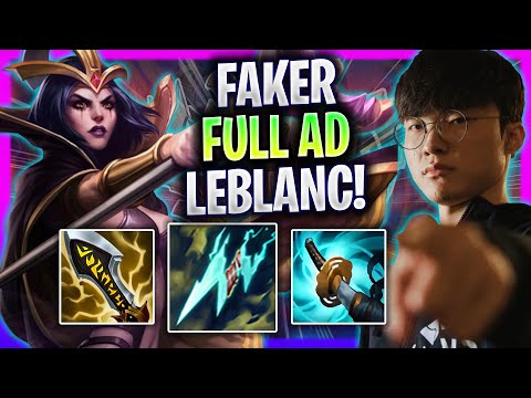 FAKER FULL AD LEBLANC IN SEASON 2024! - T1 Faker Plays Leblanc Mid vs Lissandra! | Season 2024