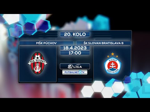 2.liga 2022/2023 20.kolo: MŠK Púchov - ŠK Slovan Bratislava B (zostrih 2.polčasu)