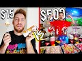 15 VS 500 SUPER BOWL SNACKS Budget Challenge