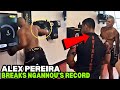 Alex Pereira BREAKS Francis Ngannou Record On A Punching Machine (VIDEO)