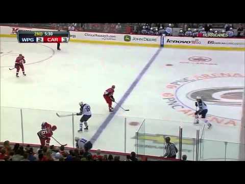 Winnipeg Jets @ Carolina Hurricanes Highlights 3/30/12