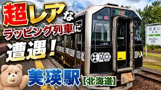 【激レア】美瑛駅で超レアなラッピング列車に遭遇！絶品びえいカレーうどんと大自然　北海道ドライブ2026