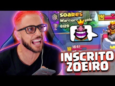BATALHEI VALENDO DINHEIRO COM INSCRITO ZOEIRO NO CLASH ROYALE