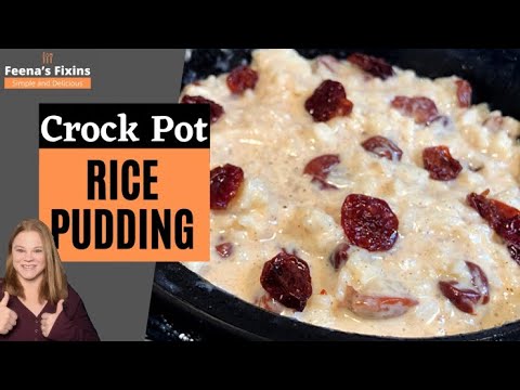 Crock Pot Rice Pudding | How to make rice pudding in the crock pot!