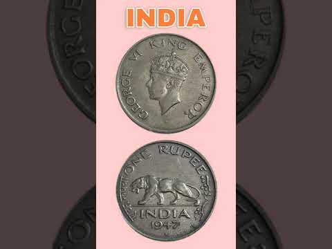 India - British 1 Rupee 1947.#shorts #coinnotesz