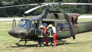 Posredovanje helikopterja Slovenske vojske v Ljutomeru