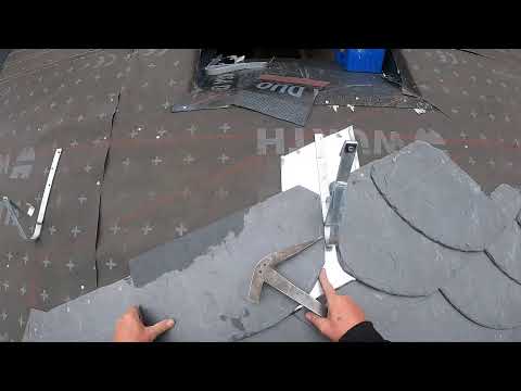 Fußgebinde ansetzen - Teil 105 - 16.09.2024 - Altdeutsche Deckung - Schieferdach Halle