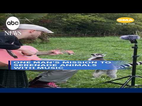 One man's mission to serenade animals with music
