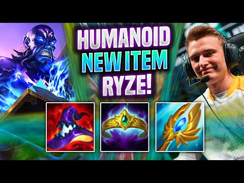 HUMANOID TRIES PYKE WITH NEW ITEMS! - FNC Humanoid Plays Ryze Mid vs Sylas! | Preseason 2022