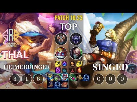 SRB Thal Heimerdinger vs Singed Top - KR Patch 10.23