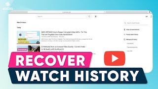 [3 Ways] How to Recover Deleted YouTube History & Activity| How to Find Deleted History on Youtube