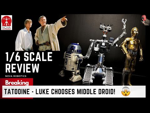 Unboxing | Johnny Five 1/6 Scale Figure | Comparison w/ Hot Toys Star Wars Droids | Short Circuit J5