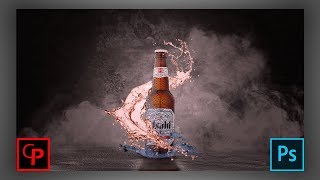 PHOTOSHOP TUTORIAL - BEVERAGE ADD POSTER - PHOTOSHOP COMPOSITING