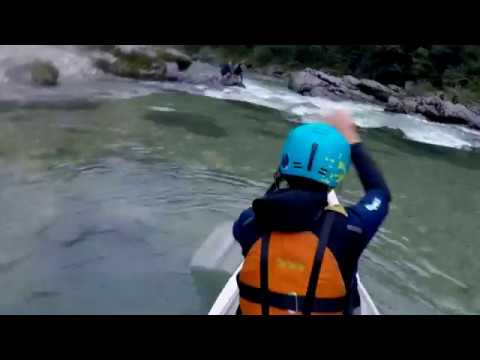 Testing the ONAK canoe on wild water