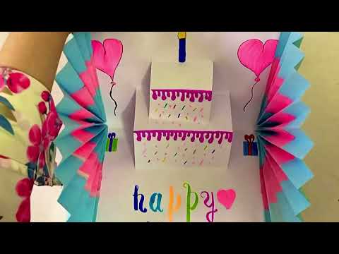 DIY - 3 D Birthday Card | Pop-UpBirthday Card | Special Birthday Card | Manmeet Arts | 2023 Latest