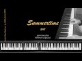 Summertime -  jazz piano improvisation 2018
