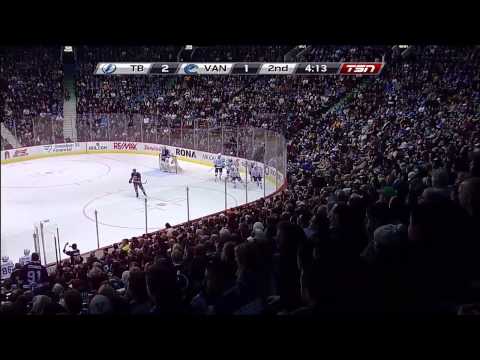 Johnson tap-in goal - Tampa vs. Vancouver (1/1/14)