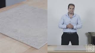 Concrete Beige Beton Look / Betonlook Keramiek Vloertegels Tegelvloer Woonkamer 