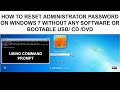 How To Reset Administrator Password On Windows 7 Without Any Software Or Bootable USB CD DVD 2023