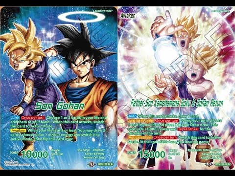 Father Son Kamehameha Goku & Gohan Return + Height of Mastery Deck Profile