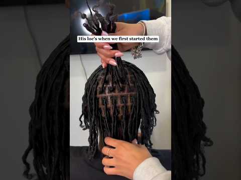 His locs when he first started them #locs #locjourney #locstyles #locretwist