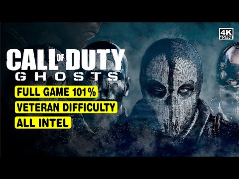 CALL OF DUTY: GHOSTS • 101% FULL GAME • VETERAN • ALL INTEL • NO COMMENTARY • 4K