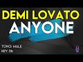 Demi Lovato - Anyone - Karaoke Instrumental - Male
