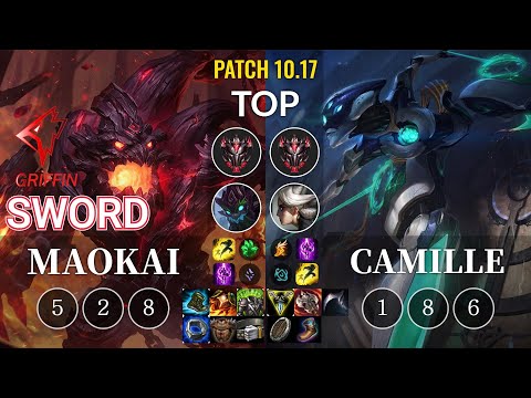 GRF Sword Maokai vs Camille Top - KR Patch 10.17