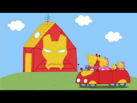 Peppa Pig family Iron Man. All parts. (Complete)