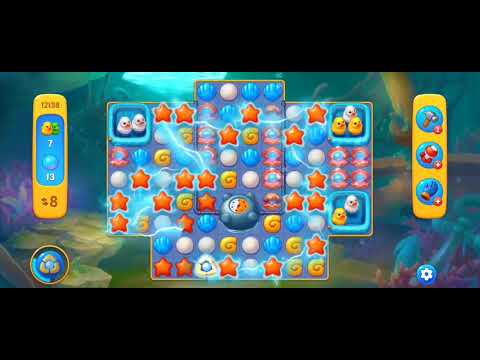 Fishdom Easy Level 12138 (with ingame lightning boosters) @choraelmin