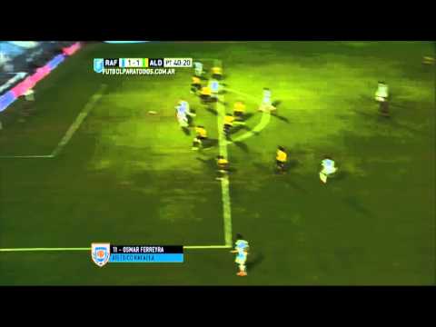 Gol de Ferreyra. Rafaela 1 - Aldosivi 1. Fecha 19. Primera División 2015. FPT