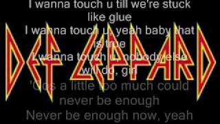 Def Leppard I Wanna Touch U lyrics