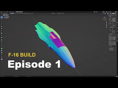 BUILDING AN F-16 IN BLENDER!