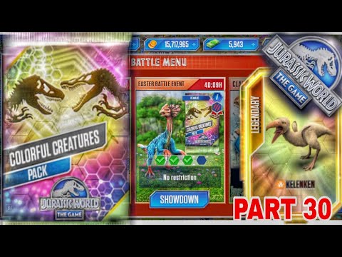 OPENING COLOURFUL CREATURES PACK 🔥🔥 || JURASSIC WORLD THE GAME 🦕🦖 #PART 30