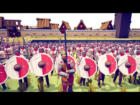 CAN 150x ENGLISH ARMY RAID MEDIEVAL CASTLE? - Totally Accurate Battle Simulator TABS